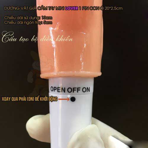 Dương vật giả mini Lover rung mạnh 1 pin silicon cao cấp kích thích
