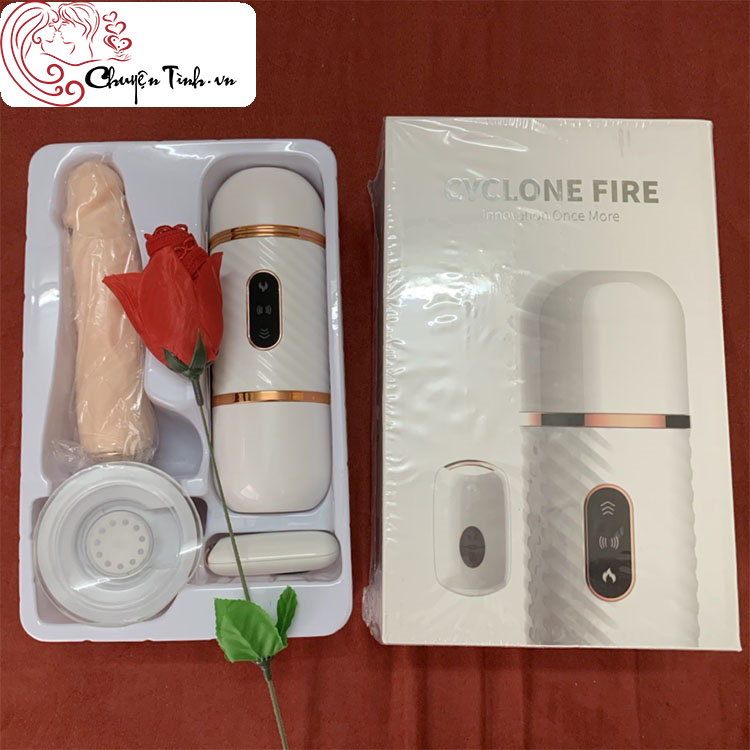 Máy rung thụt sưởi ấm âm đạo Cyclone Fire tăng khoái cảm 