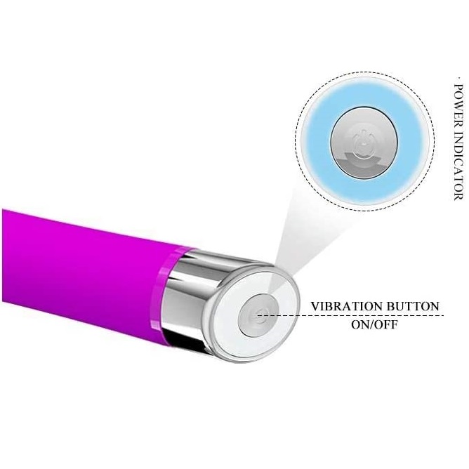 Thanh rung âm đạo đa tần kích thích điểm G silicone ABS an toàn sức khỏe