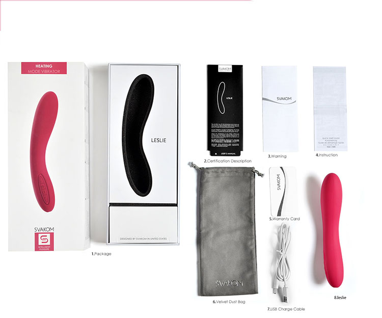 Máy rung Svakom Leslie cao cấp điều chỉnh nhiệt độ, kích thích mới