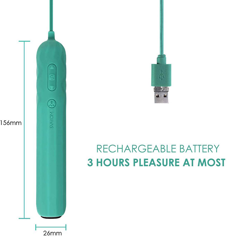 Máy rung điểm G Svakom Siime Plus pin lithium 430mAh sạc nhanh