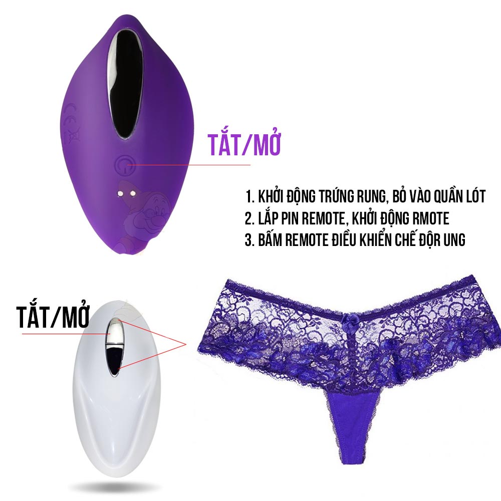 Quần chip rung cao cấp điều khiển tiện lợi kích thích mạnh mẽ