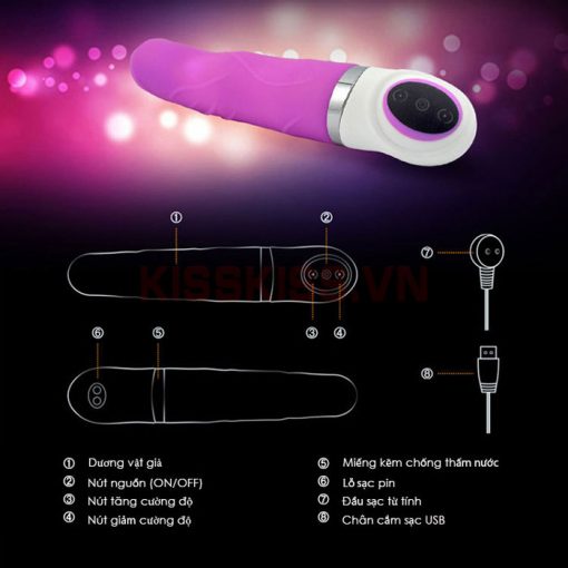 Dương vật thủ dâm thụt rung Easylove cực đã sướng bền lâu