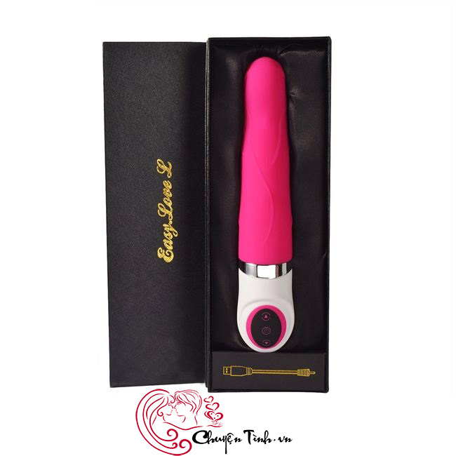 Dương vật thủ dâm Easylove rung thụt Nhật Bản, sạc USB tiện lợi 