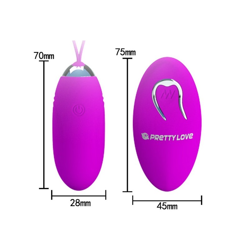 Trứng Rung Xoay PrettyLove Jenny Kích Thích Điểm G 12 Chế Độ