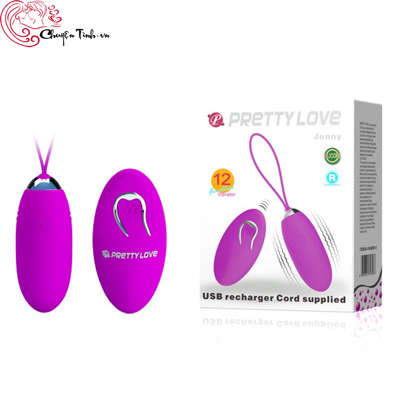 Trứng Rung Xoay PrettyLove Jenny Kích Thích Điểm G 12 Chế Độ