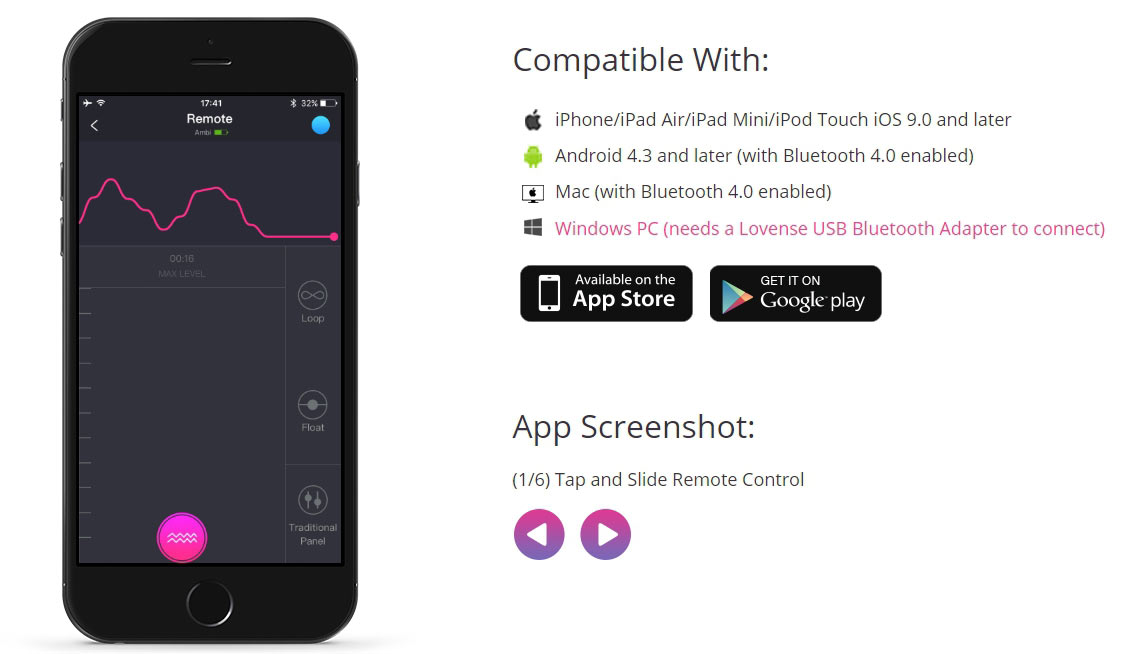 Trứng rung Lovense Lush điều khiển từ xa Bluetooth Wifi an toàn