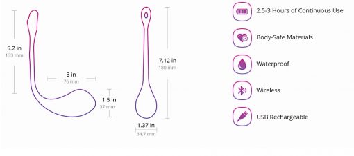 Trứng rung Lovense Lush điều khiển từ xa Bluetooth Wifi an toàn