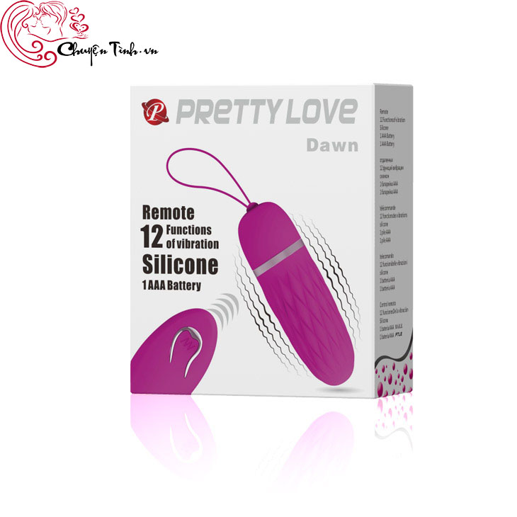 Trứng Rung PrettyLove Dawn 12 Chế Độ Điều Khiển Xa Hot