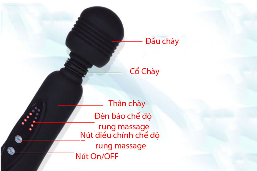 Chày rung 3 đầu massage điểm G kích thích cực đã