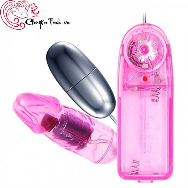 Trứng rung tình yêu inox 2 đầu Baile