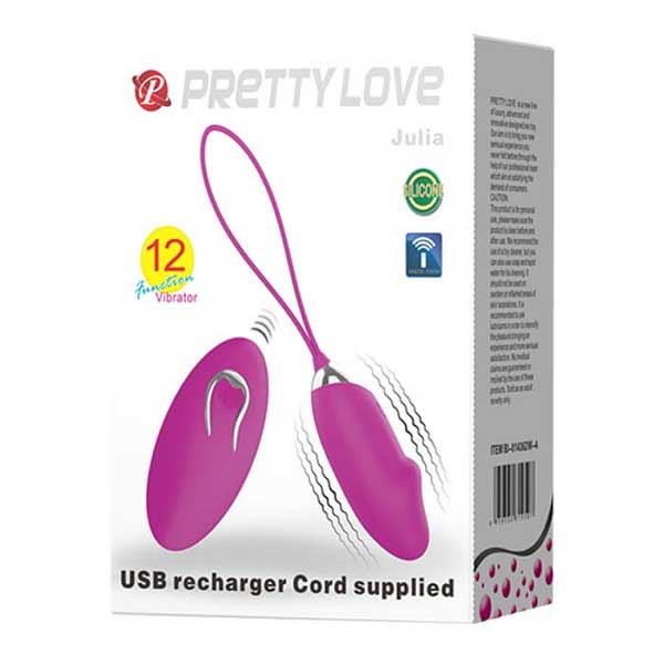Trứng rung silicone không dây 12 chế độ Prettylove Julia kích thích điểm G