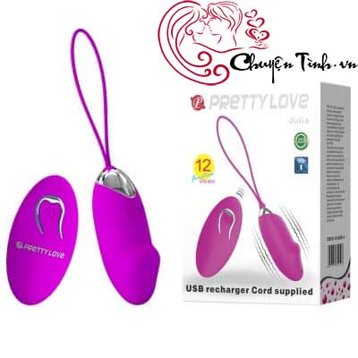 Trứng rung silicone không dây 12 chế độ Prettylove Julia kích thích điểm G