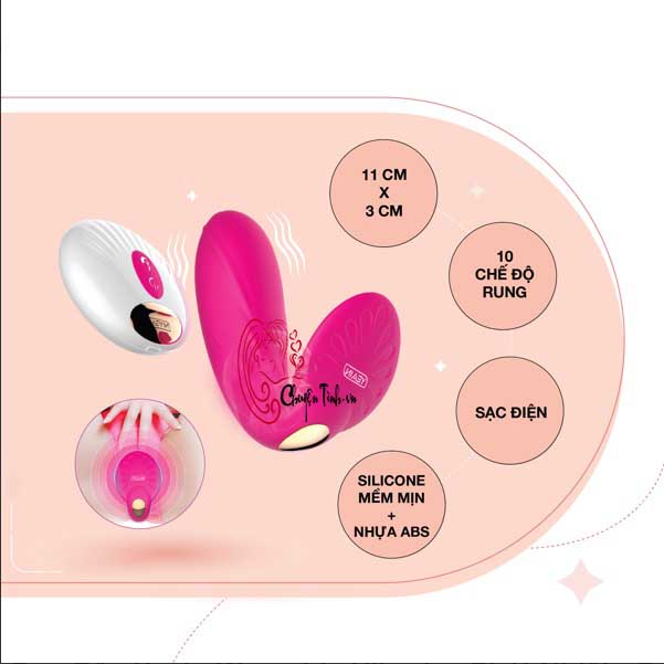 Trứng rung Yeain Wearable Vibrator silicon 10 tần số có nhiệt 