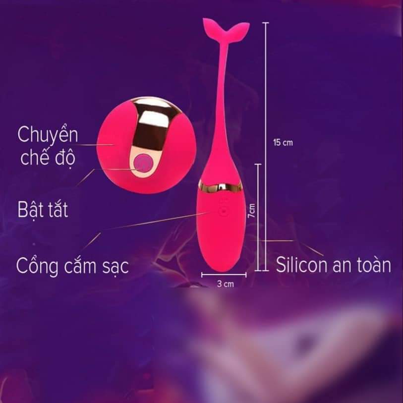 Trứng rung cá heo không dây cao cấp dễ dùng, siêu kích thích