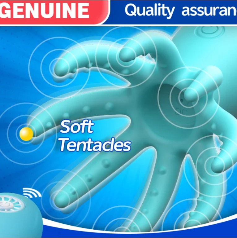 Máy rung bạch tuộc điều khiển tiện lợi tăng khoái cảm