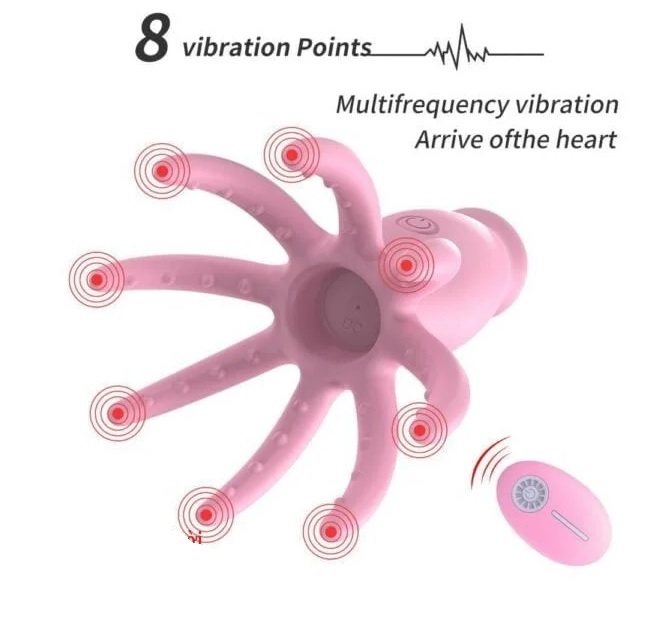 Máy rung bạch tuộc điều khiển tiện lợi tăng khoái cảm
