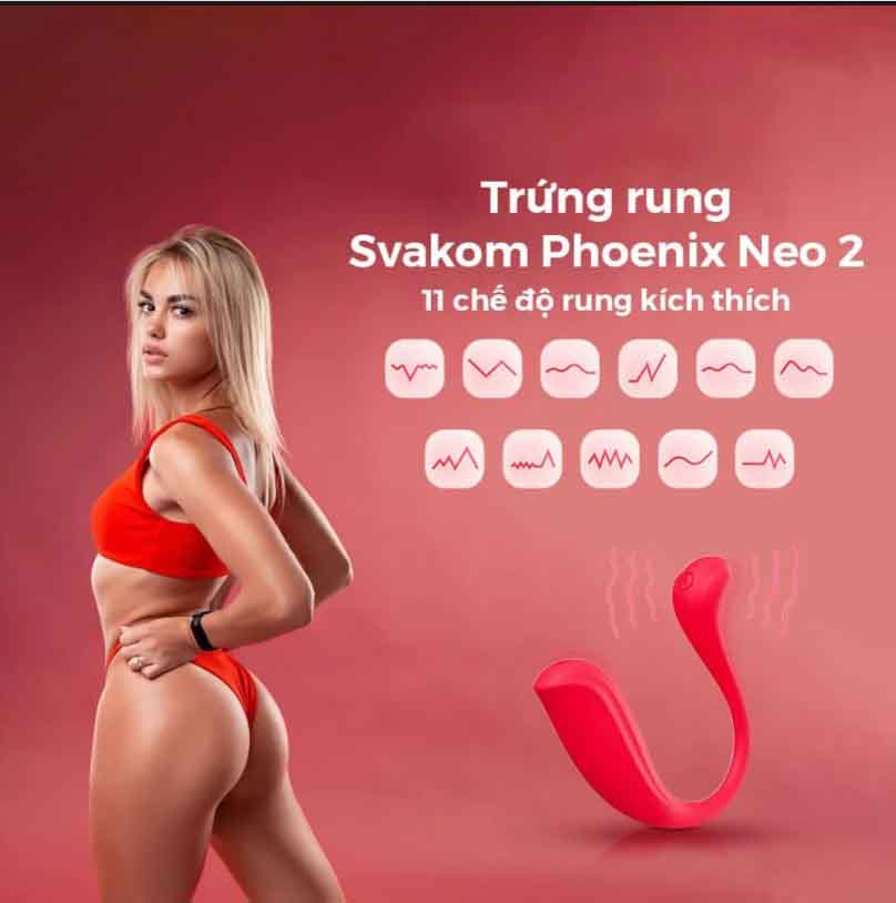 Trứng rung Savakom Phoenix Neo 2 điều khiển app siêu nhạy