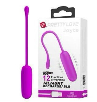 Trứng Rung Tình Yêu Prettylove Joyce 12 Chế Độ Rung, Silicon+ABS Cao Cấp