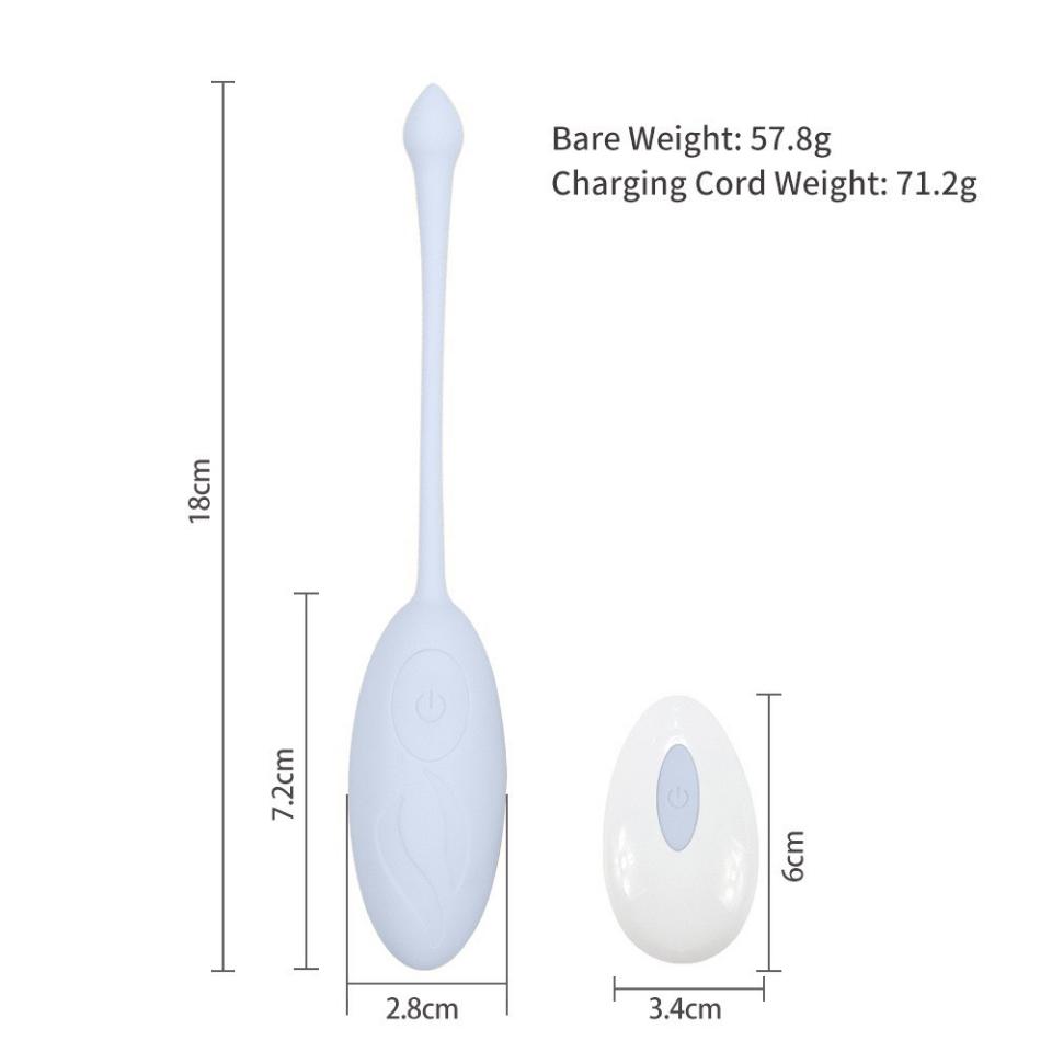 Trứng rung tình yêu không dây 12 chế độ silicon siêu sướng