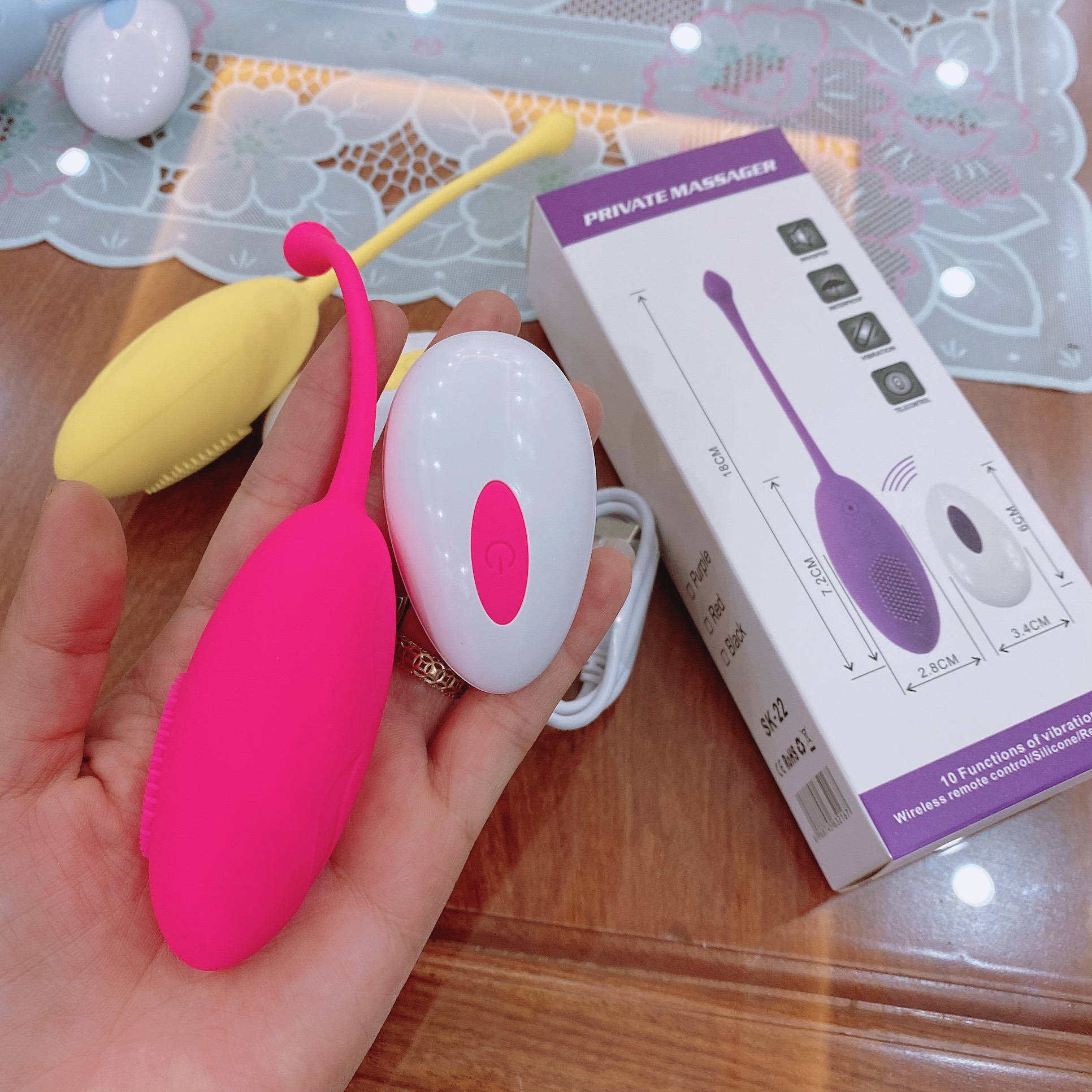 Trứng rung không dây 12 chế độ silicon ABS siêu sướng love toy