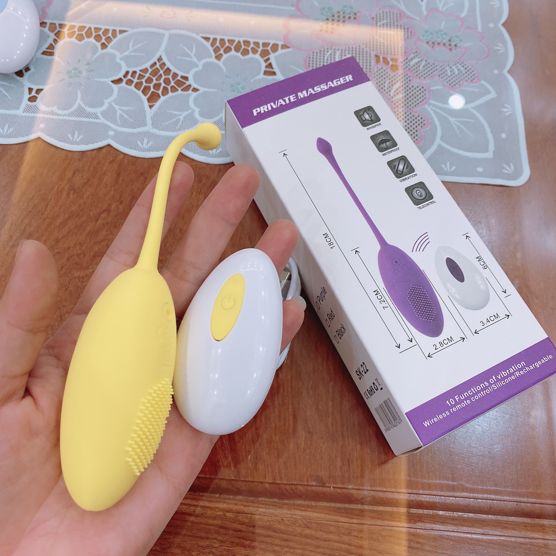 Trứng rung không dây 12 chế độ silicon ABS siêu sướng love toy