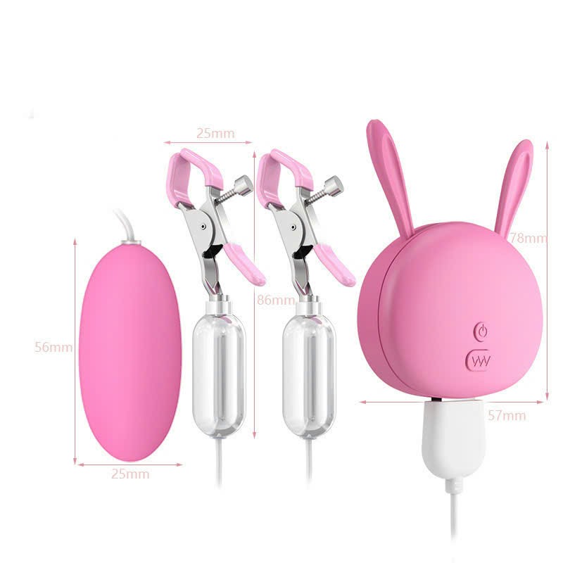 Kẹp ti 10 chế độ rung liếm siêu sướng đa chế độ kích thích