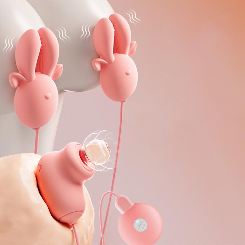 Trứng Rung Kẹp Ti Rung Hút Núm Vú Đồ Chơi Tình Dục Nữ Cao Cấp 