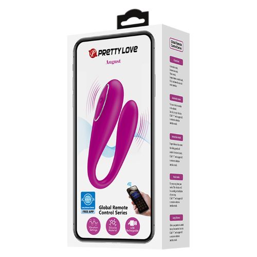 Trứng rung Prettylove August 12 chế độ điều khiển từ xa