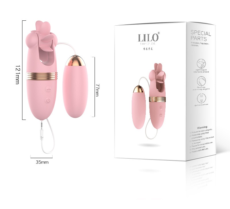 Trứng massage LiLo 3 đầu Rung Hút Liếm cực phê hấp dẫn