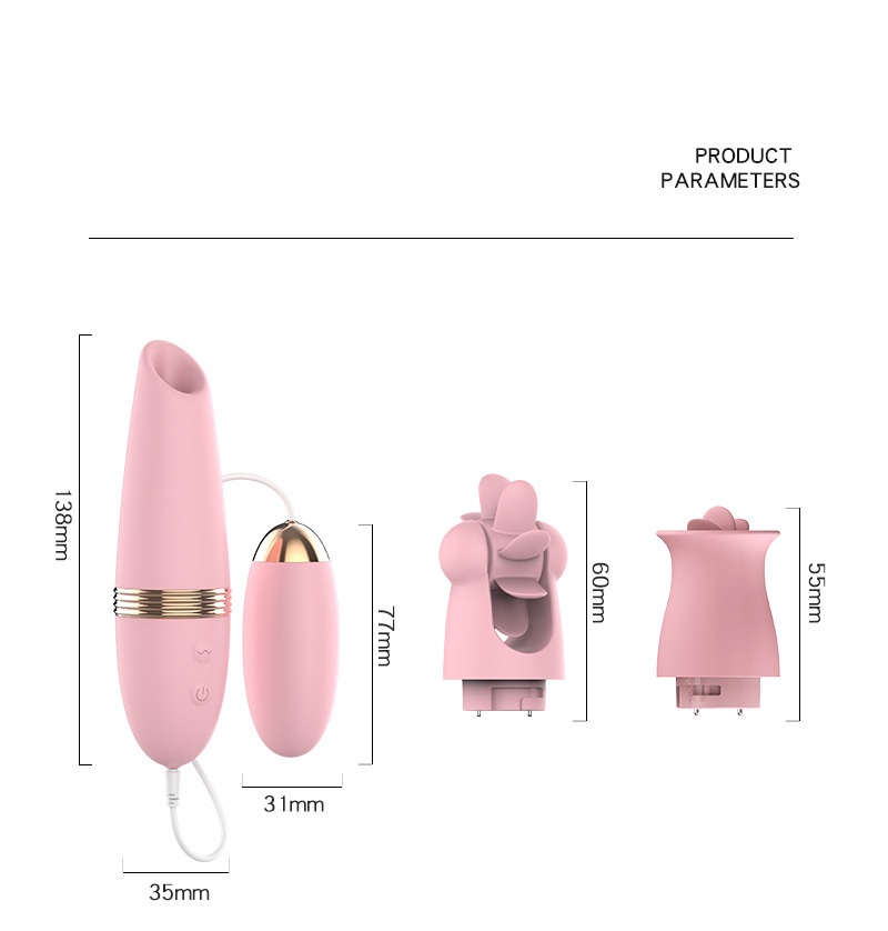 Trứng massage LiLo 3 đầu Rung Hút Liếm cực phê hấp dẫn