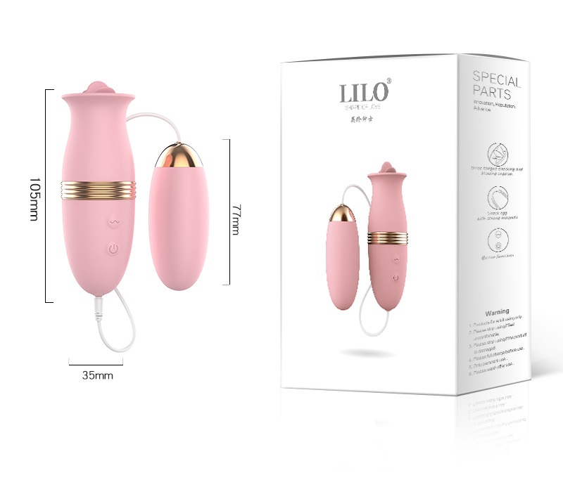 Trứng massage LiLo 3 đầu Rung Hút Liếm cực phê hấp dẫn