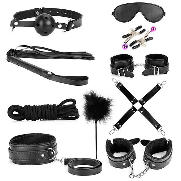 Bộ BDSM da 10 món cao cấp phụ kiện dành cho giới chơi đam mê Bộ BDSM da 10 món cao cấp phụ kiện dành cho giới chơi đam mê