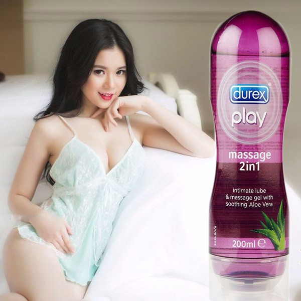 Gel bôi trơn Durex Play Massage 2 in 1 200ml mềm mượt tăng khoái cảm