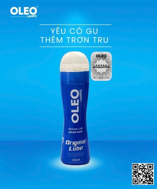 Gel bôi trơn Oleo 50ml gốc nước an toàn không gây kích ứng 