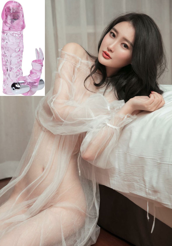 Bao cao su đôn dên lưới rung hai đầu kích thích cực khoái an toàn