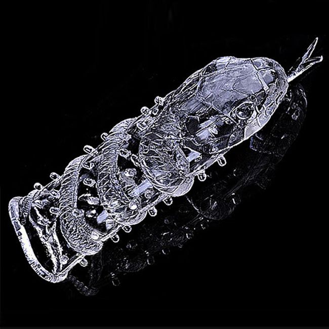 Bao cao su đôn dên đầu rắn silicon cao cấp dài dương vật tự nhiên