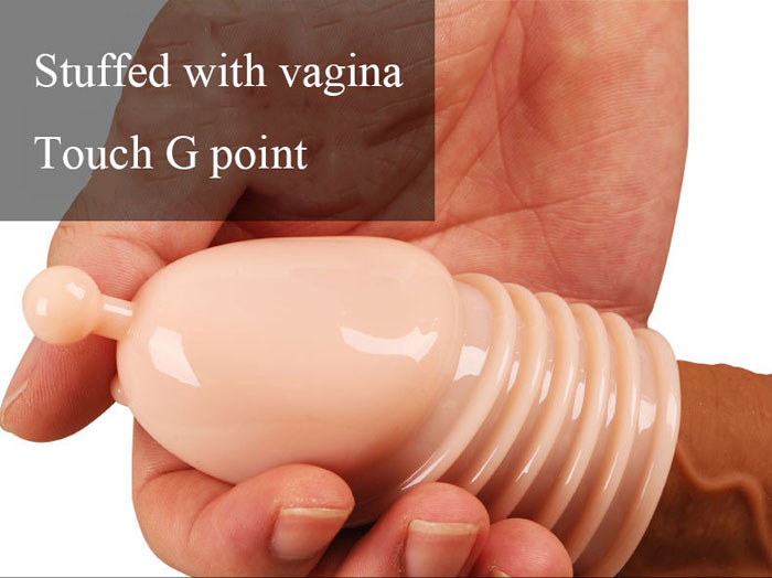 Bao đôn khúc đầu gai móc silicon TPE mềm mại đàn hồi kích thích khoái cảm