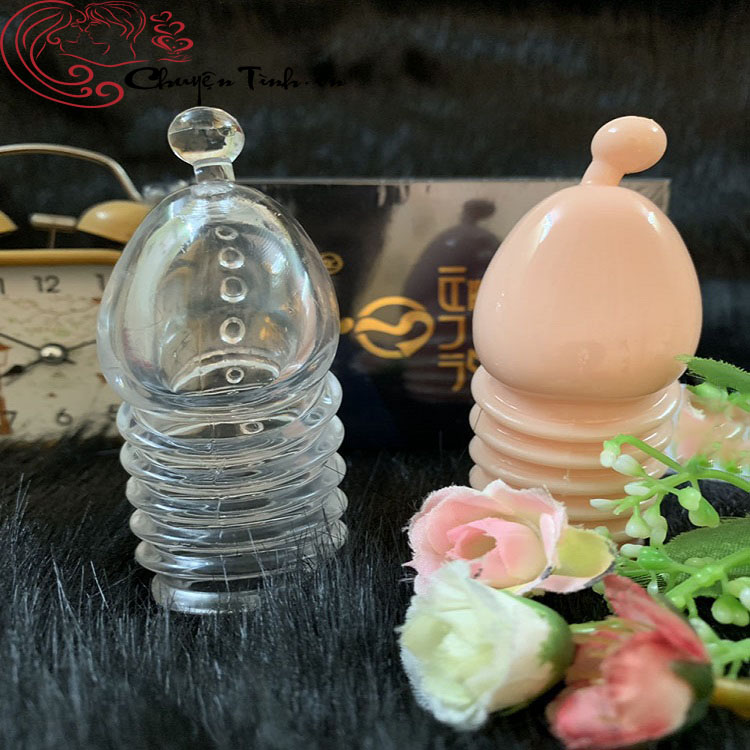 Bao đôn khúc đầu gai móc silicon TPE mềm mại đàn hồi kích thích khoái cảm