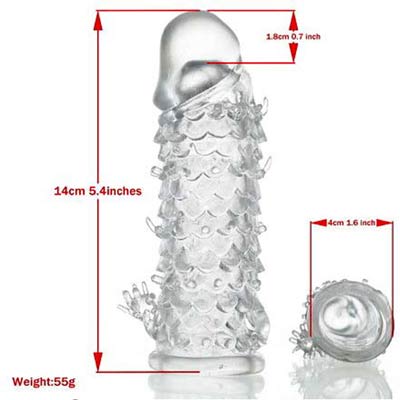 Bao cao su đôn dên vảy cá silicon y tế mềm mại tăng kích thước