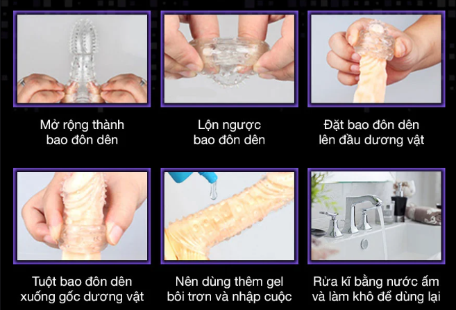 Bao Cao Su Đôn Dên Maxman Gân Bi Tăng Kích Thước