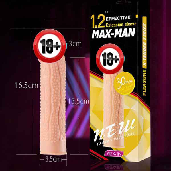 Bao cao su đôn dên Maxman chấm bi tăng kích thước kéo dài