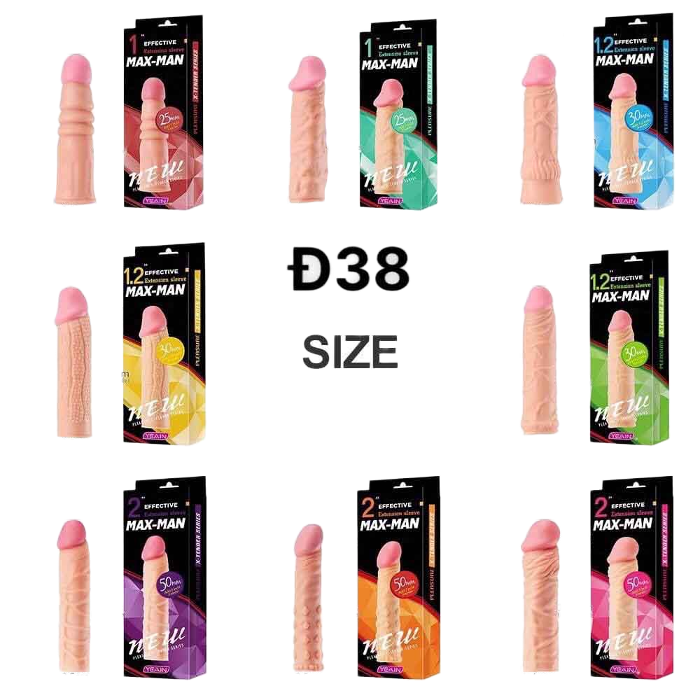 Bao cao su đôn dên maxman silicon y tế kéo dài quan hệ kích thích bạn gái 