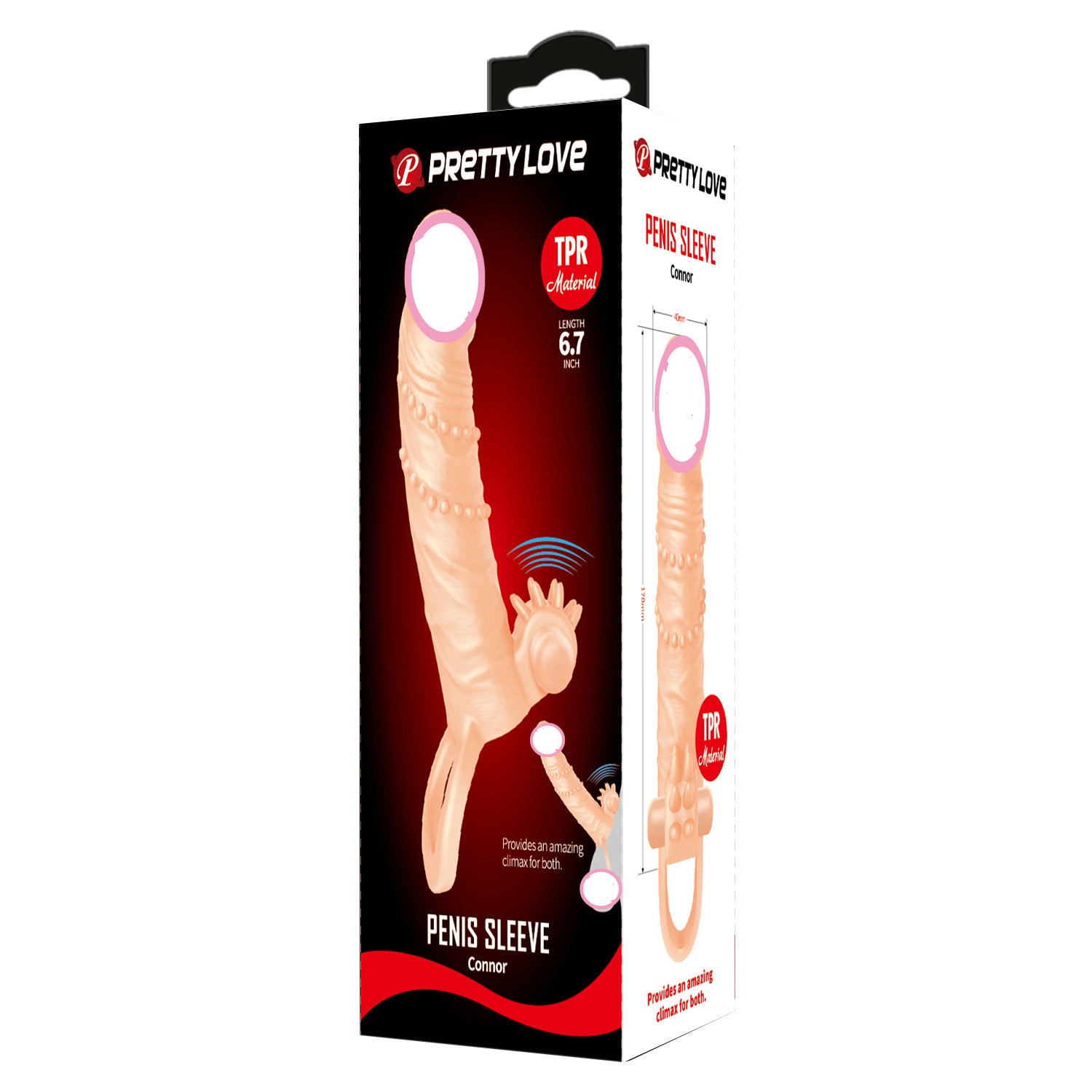 Bao Cao Su Đôn Dên Gai Pretty Love Connor Rung Tăng Kích Thước 17cm