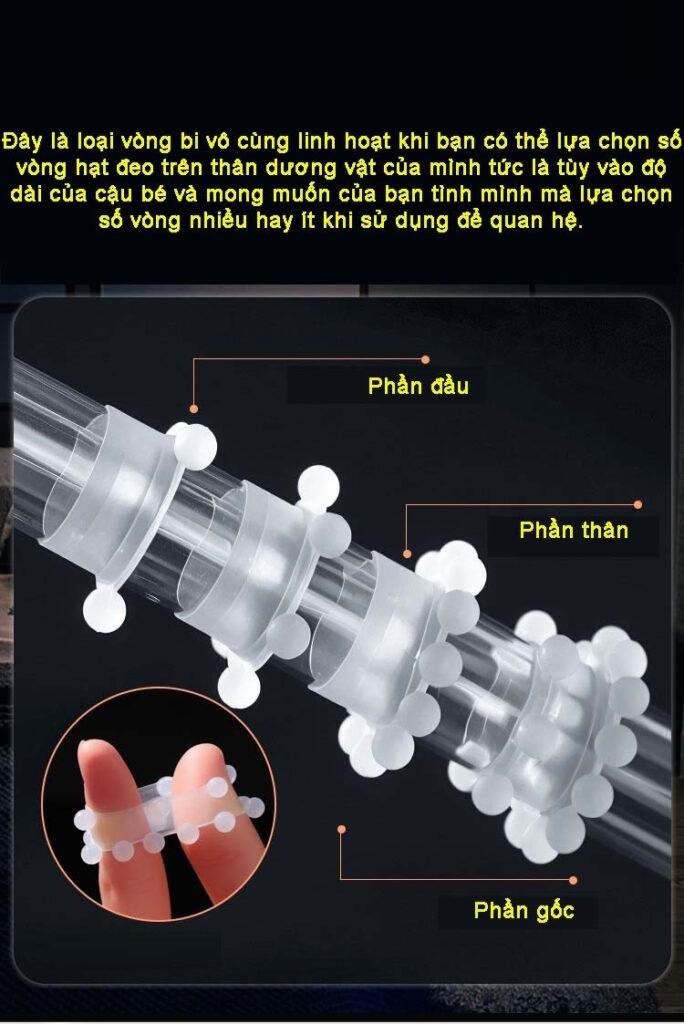 Vòng bi silicon đeo dương vật tăng khoái cảm kéo dài thời gian quan hệ