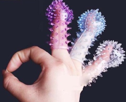 Bộ 3 món đôn khúc giữa gai ngón tay silicon tăng cực khoái