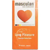 Bao cao su Masculan Long Pleasure 10s gân gai kéo dài quan hệ chống xuất tinh 
