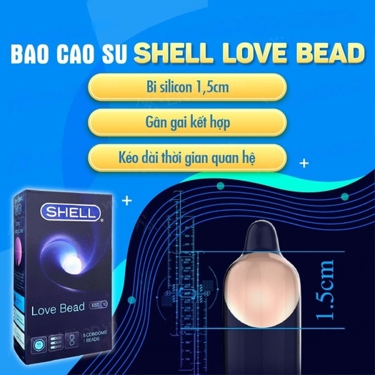 Bảng giá Bao cao su Shell Love Bead 5 Bi hộp 5 chiếc kéo dài thời gian chính hãng giá sỉ Bảng giá Bao cao su Shell Love Bead 5 Bi hộp 5 chiếc kéo dài thời gian chính hãng giá sỉ