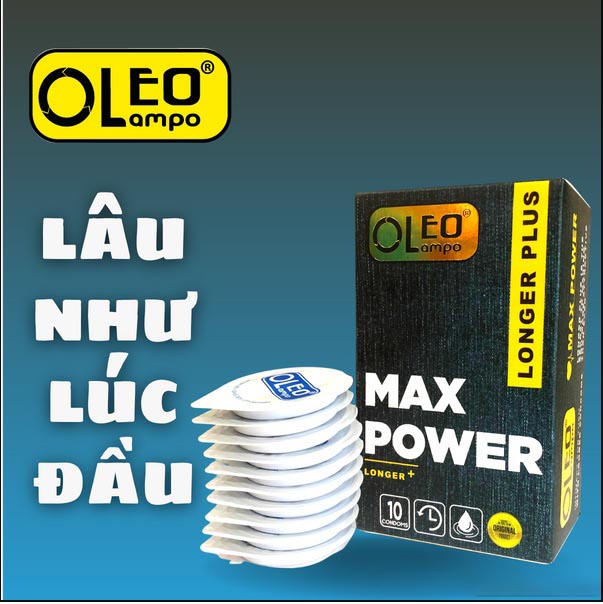 Bao cao su Oleo Lampo max power gai gân kéo dài quan hệ 