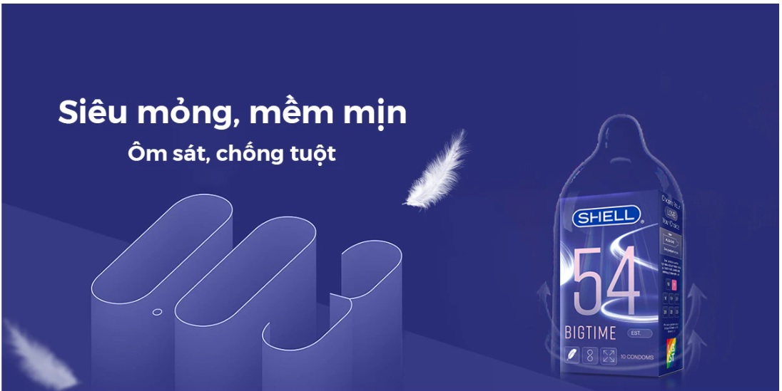 Mua Bao cao su shell 54mm bigtime hàng mới về Mua Bao cao su shell 54mm bigtime hàng mới về